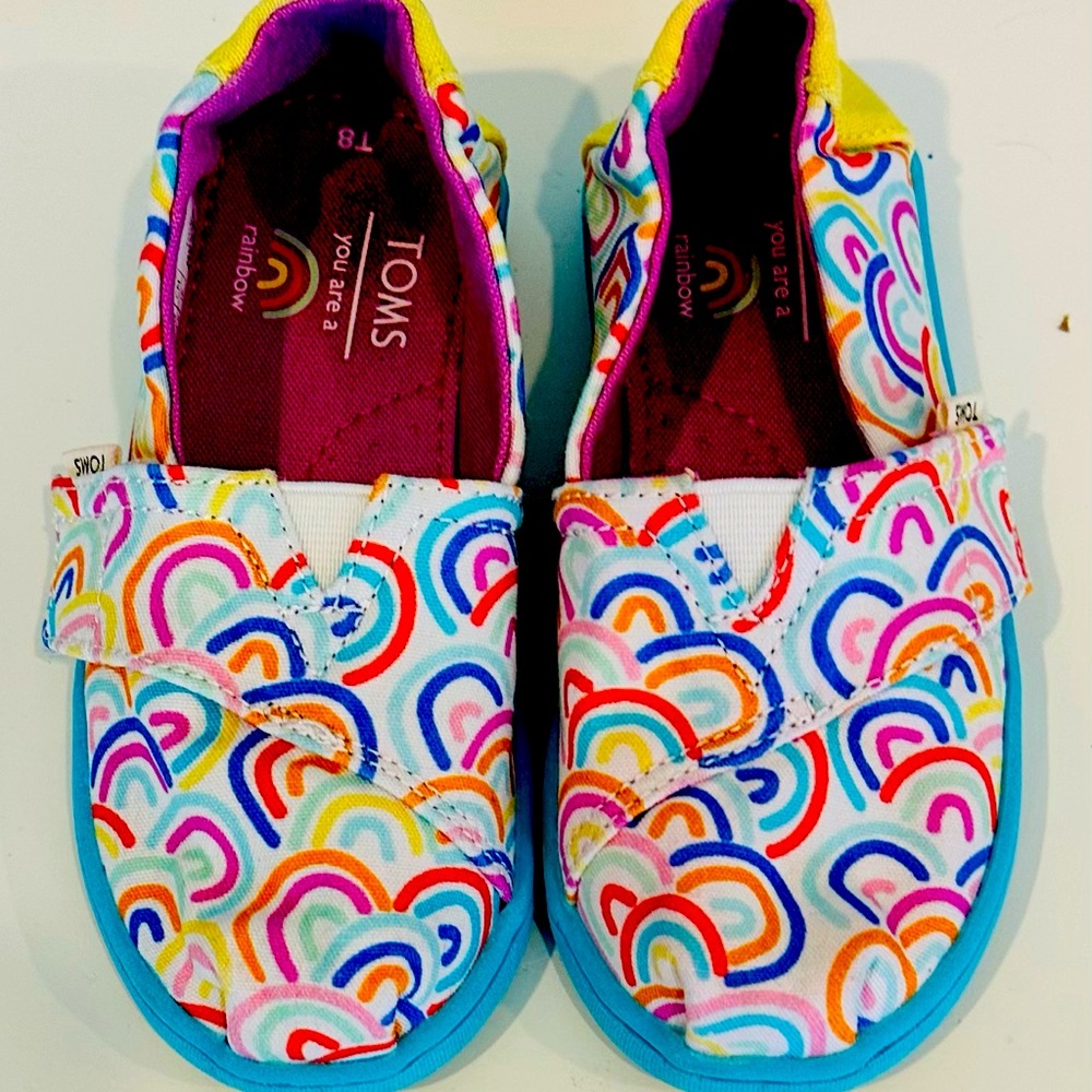 Toms children’s rainbow shoes